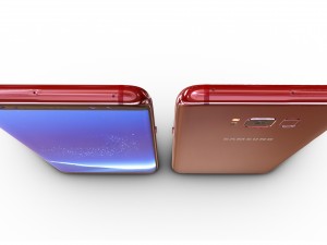 samsung galaxy s8 burgundy red 3D Model