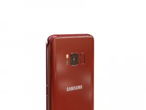 samsung galaxy s8 burgundy red 3D Model