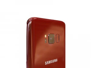 samsung galaxy s8 burgundy red 3D Model