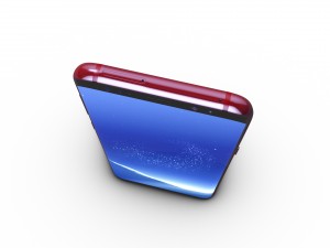samsung galaxy s8 burgundy red 3D Model