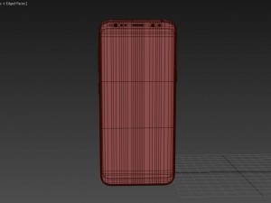 samsung galaxy s8 burgundy red 3D Model