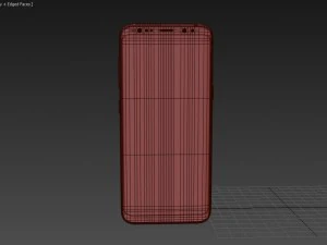 samsung galaxy s8 burgundy red 3D Model