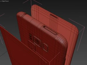samsung galaxy s8 burgundy red 3D Model
