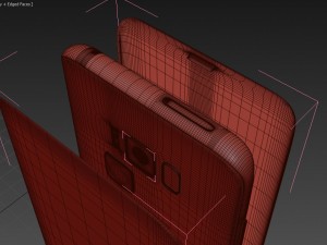 samsung galaxy s8 burgundy red 3D Model