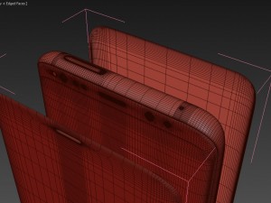 samsung galaxy s8 burgundy red 3D Model