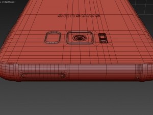 samsung galaxy s8 burgundy red 3D Model