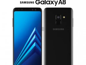 Samsung Galaxy A8 nero Modello 3D