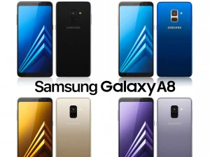 samsung galaxy a8 all colors 3D Model