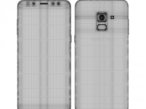 samsung galaxy a8 all colors 3D Модель