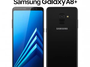 samsung galaxy a8 plus black 3D Model