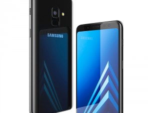 samsung galaxy a8 plus black 3Dモデル
