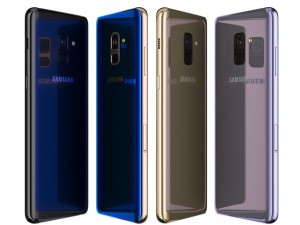 samsung galaxy a8 plus all colors 3D Model