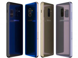 samsung galaxy a8 plus all colors 3D Model