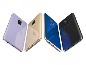 samsung galaxy a8 and a8 plus collection 3D Model