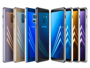 samsung galaxy a8 and a8 plus collection 3D Model