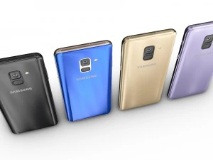 samsung galaxy a8 and a8 plus collection 3D Model