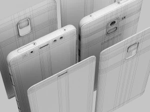 samsung galaxy a8 and a8 plus collection 3D Model