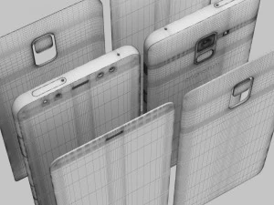 samsung galaxy a8 and a8 plus collection 3D Model