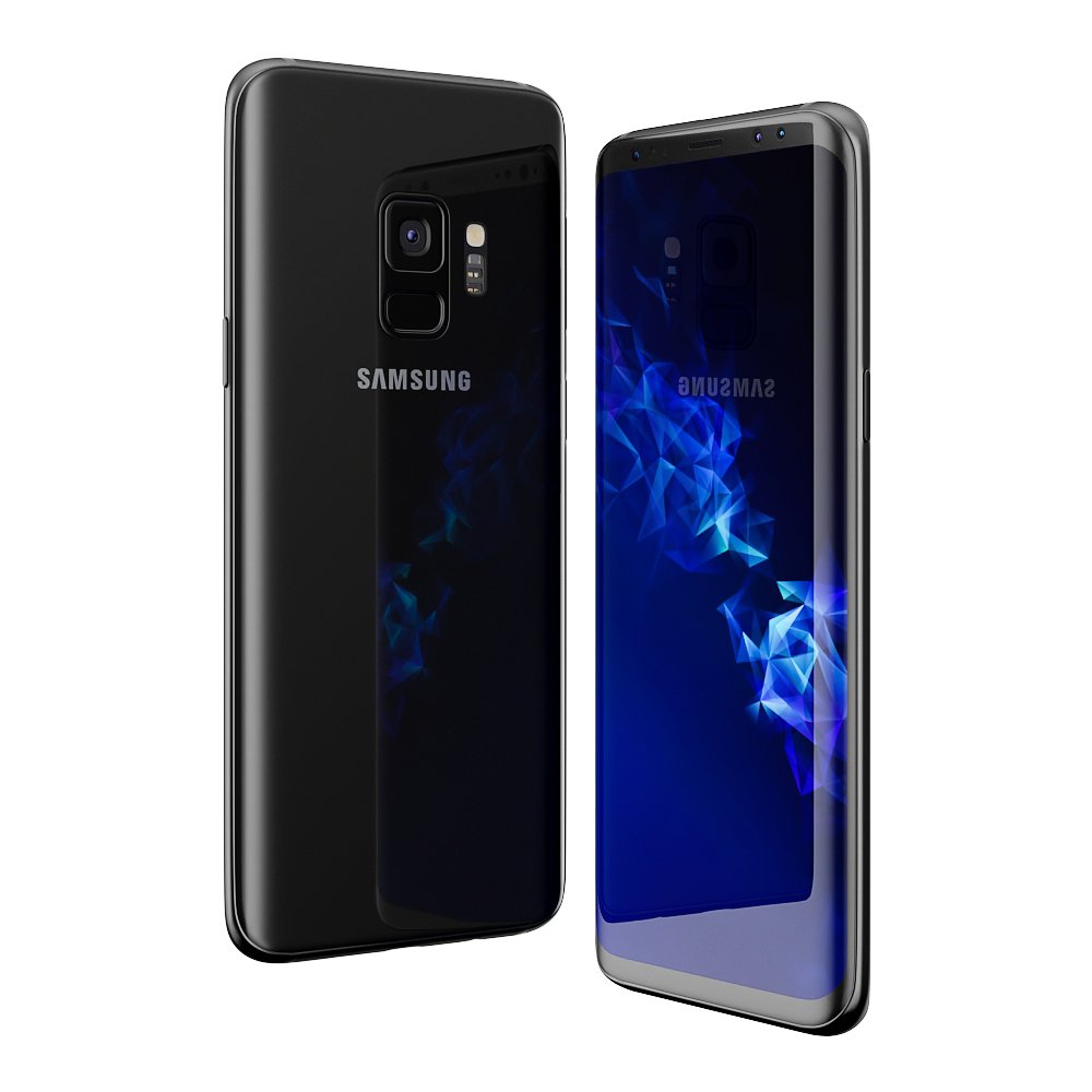 samsung galaxy s9 black 3D Модель in Телефоны 3DExport