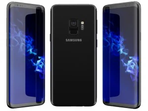 samsung galaxy s9 black 3D Model