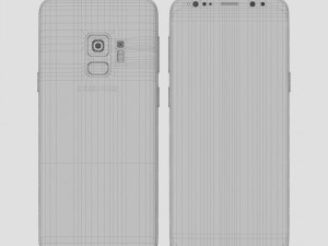 samsung galaxy s9 black Modèle 3D