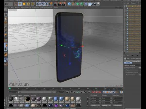 samsung galaxy s9 black 3D Model