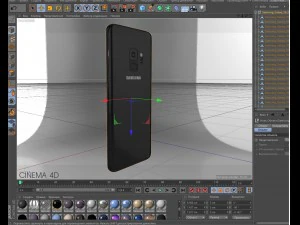 samsung galaxy s9 black 3D Model