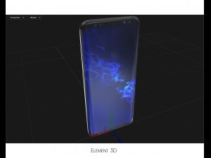 samsung galaxy s9 black Modèle 3D