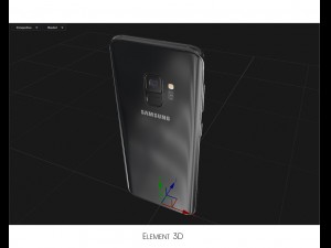 samsung galaxy s9 black Modèle 3D