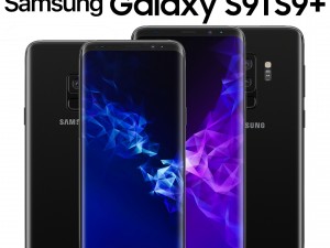 samsung galaxy s9 and s9 plus black 3D 모델