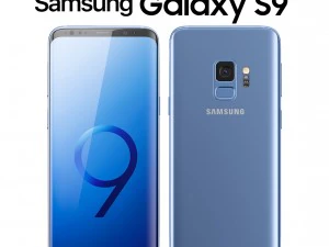 samsung galaxy s9 coral blue 3D Model