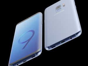 samsung galaxy s9 coral blue 3D Model