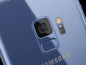 samsung galaxy s9 coral blue 3D Model