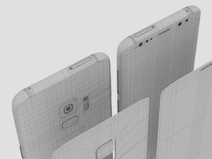 samsung galaxy s9 coral blue 3D Model