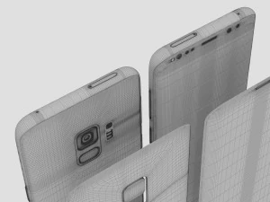 samsung galaxy s9 coral blue 3D Model