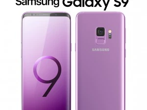 samsung galaxy s9 ungu ungu Model 3D