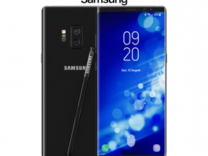 samsung galaxy note 9 black concept 3D Model