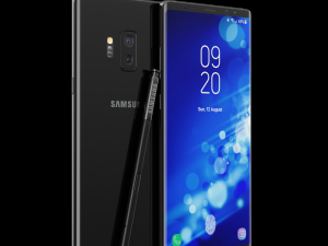 samsung galaxy note 9 black concept 3D Модель