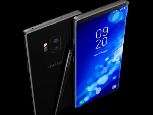 samsung galaxy note 9 black concept 3D Model