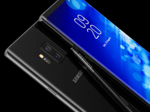 samsung galaxy note 9 black concept 3D Model