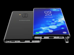 samsung galaxy note 9 black concept 3D Model
