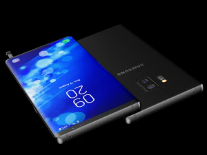 samsung galaxy note 9 black concept 3D Model