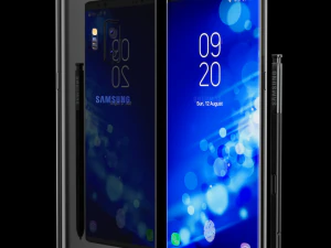 samsung galaxy note 9 black concept 3D Model