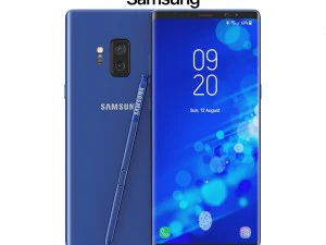 conceito azul samsung galaxy note 9 Modelo 3D