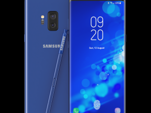 samsung galaxy note 9 blue concept 3D Модель