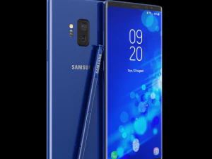 samsung galaxy note 9 blue concept 3D Model