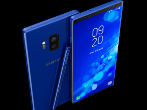 samsung galaxy note 9 blue concept 3D Модель