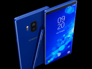 samsung galaxy note 9 blue concept 3D Model