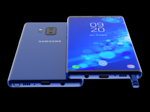samsung galaxy note 9 blue concept 3D Модель
