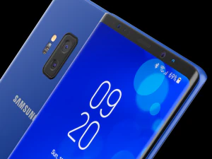samsung galaxy note 9 blue concept 3D Model